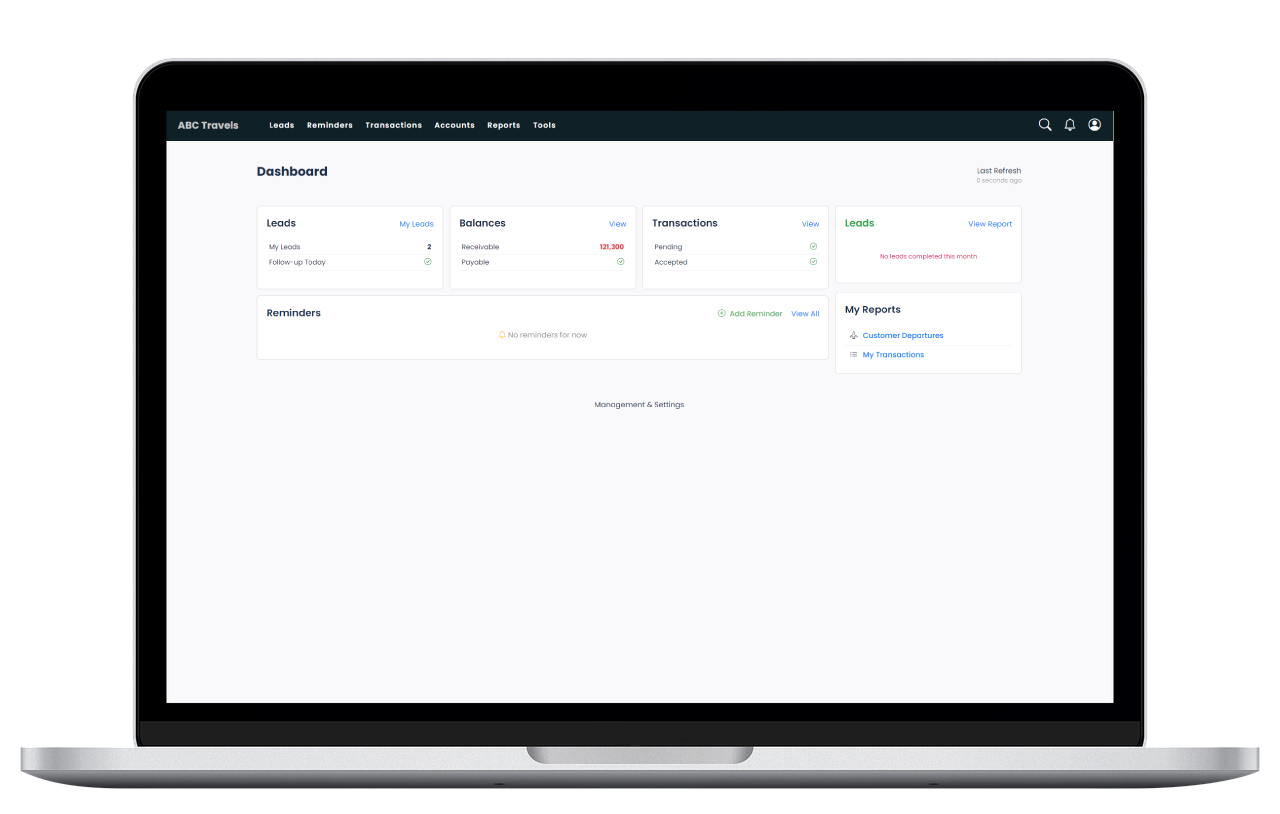 Travel Connect CRM - Air Travel CRM