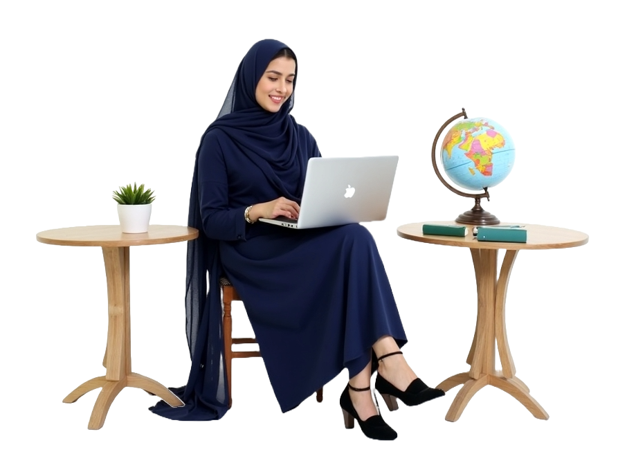 Pakistani female travel agent