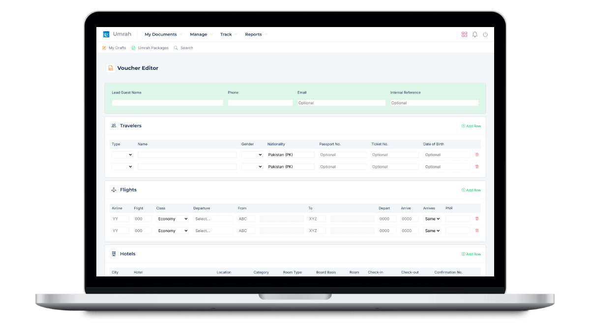 Umrah Manager App by Travel Connect
